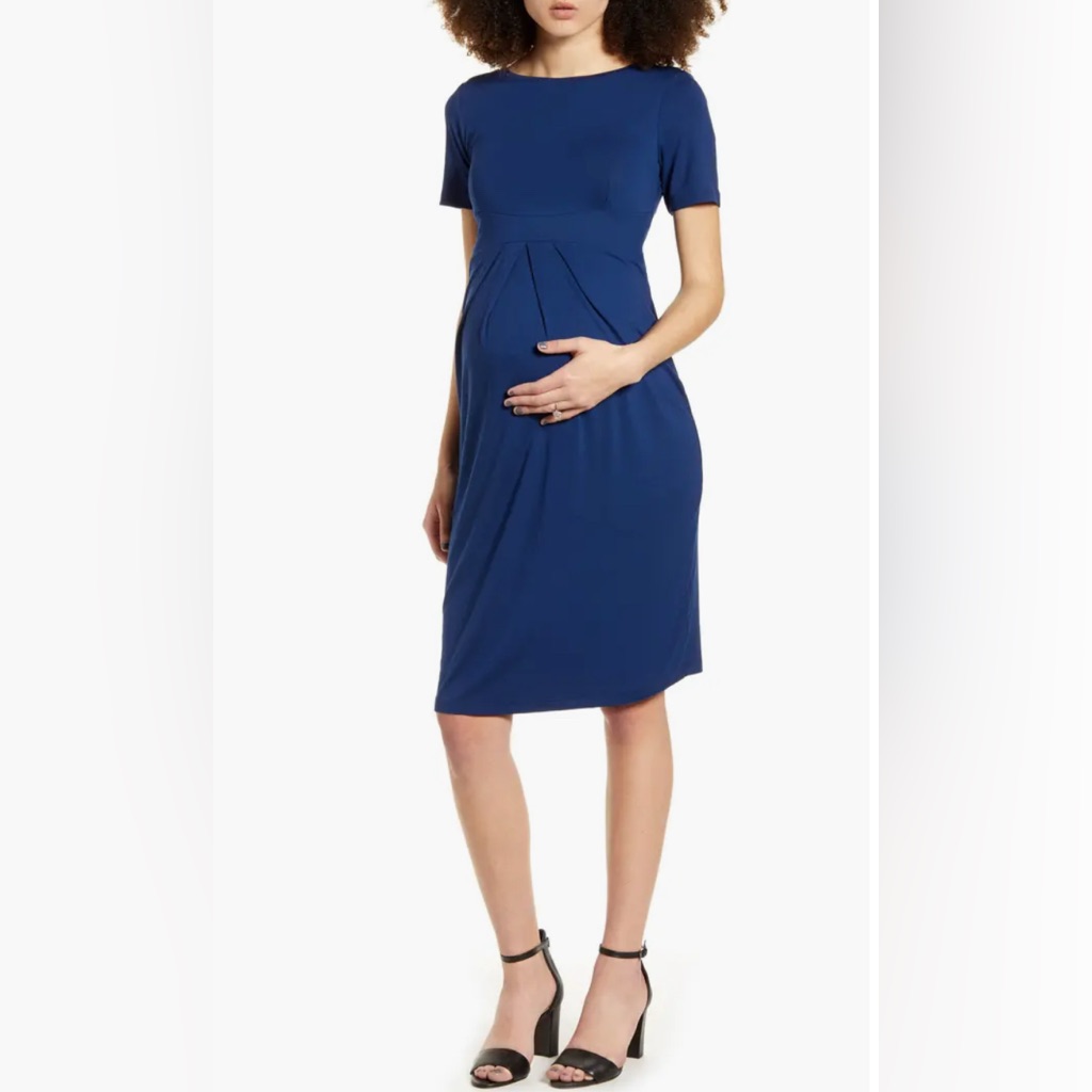 Nwt Isabella Oliver Maternity Dress | Catherine | Midnight Blue | Size 6